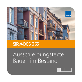 Ausschreibungstexte Bauen im Bestand