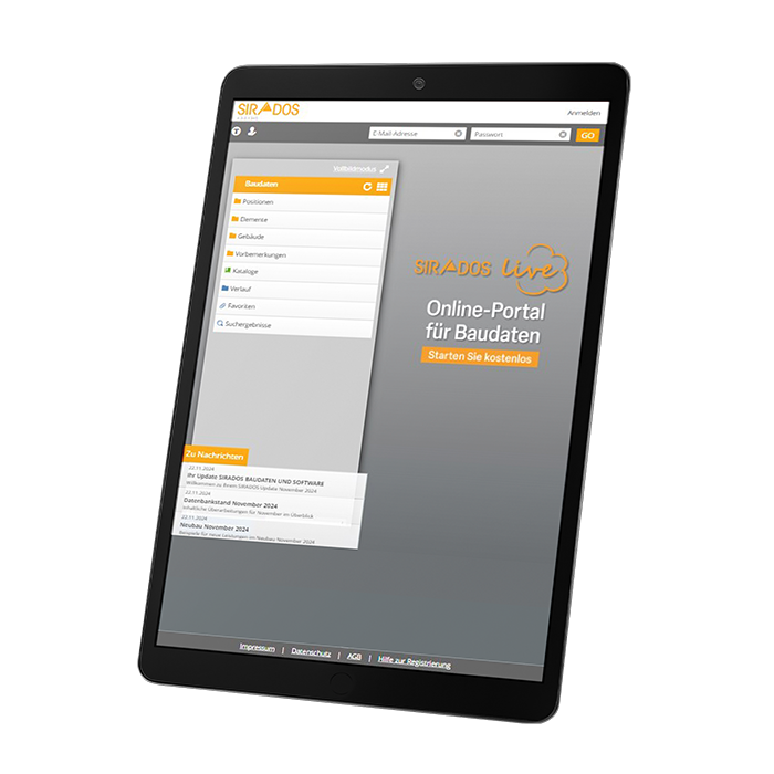 SIRADOS Onlinezugang zu SIRADOS Live SIRADOS Onlinezugang zu SIRADOS Live