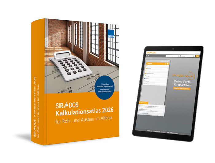 SIRADOS Kalkulationsatlas Altbau 2026 SIRADOS Kalkulationsatlas Altbau 2026