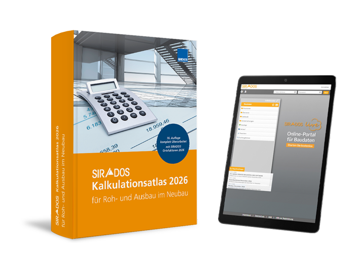 SIRADOS Kalkulationsatlas Neubau 2026 SIRADOS Kalkulationsatlas Neubau 2026
