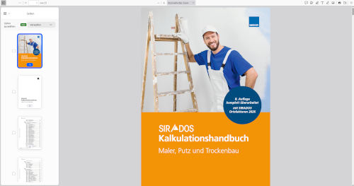 Leseprobe Kalkulationshandbuch Putz, Maler, Trockenbau