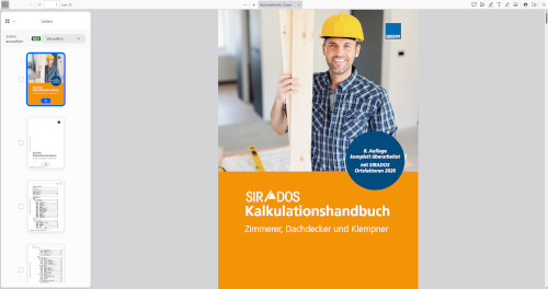 Kalkulationshandbuch Zimmerer, Dachdecker, Klempner Leseprobe Leseprobe Kalkulationshandbuch Zimmerer, Dachdecker, Klempner